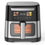 HOMEMUSK 6L Digital Air Fryer – 1600W Electric Oven with Touch Control & Non-Stick Basket