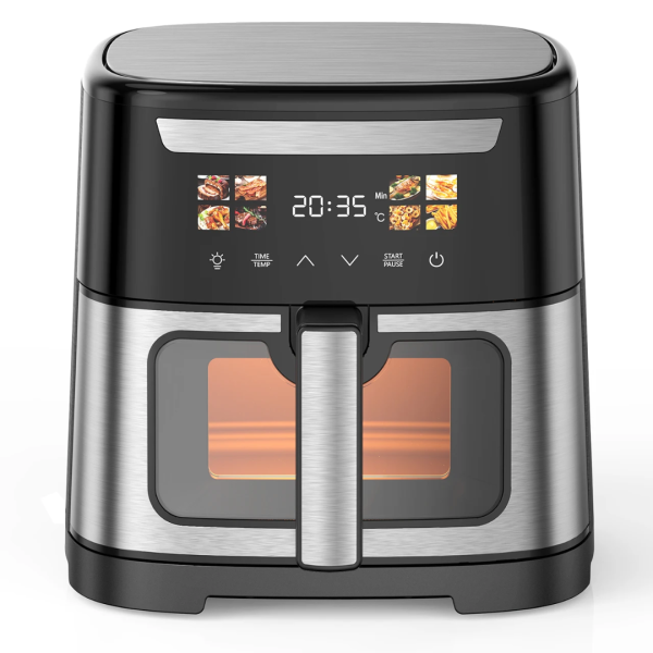 HOMEMUSK 6L Digital Air Fryer – 1600W Electric Oven with Touch Control & Non-Stick Basket