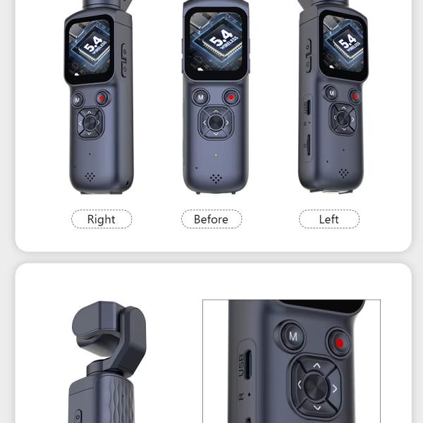 PocketPro X75 4K AI Gimbal Camera – 75MP Smart Vlogging Camera with Auto Face Tracking