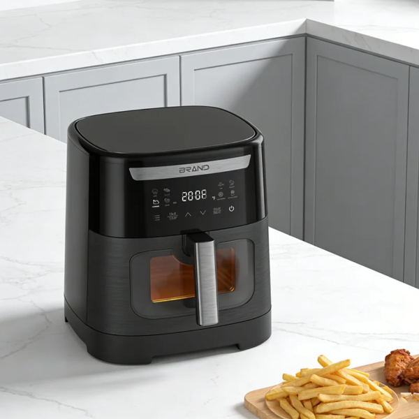 HOMEMUSK 6L Digital Air Fryer – 1600W Electric Oven with Touch Control & Non-Stick Basket