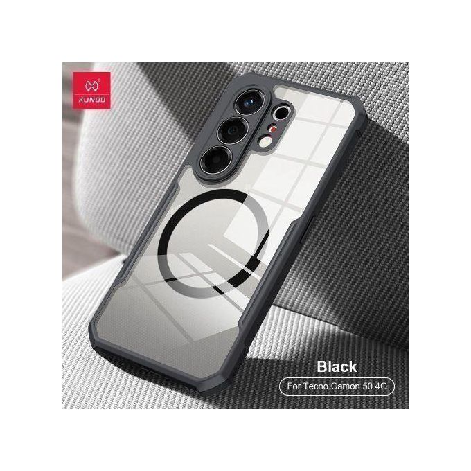 Xunod Case for Tecno camon 50pro/ Tecno camon 50 4g transparent magnetic back cover