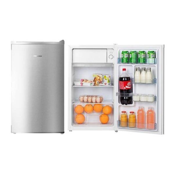 Hisense 120L Single Door Bar Refrigerator (RR120DAGS) – Internal Freezer, A+ Energy Rating & Tempered Glass Shelves (Silver)