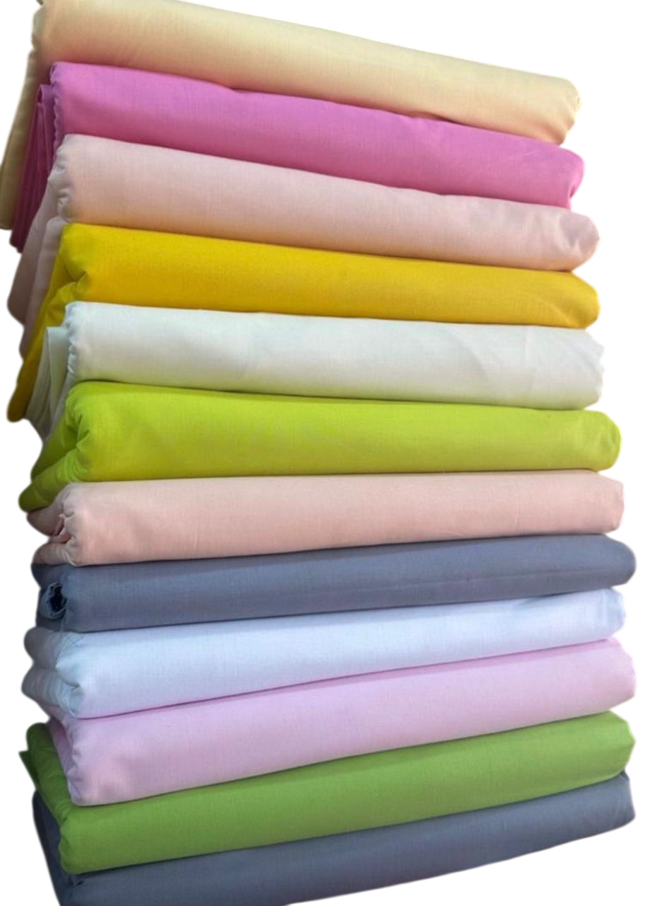 Premium 100% Pure Cotton 6-Piece Bedsheet Set – Fitted Sheet, Flat Sheet & 4 Pillowcases (6x6, 7x7, 8x8)