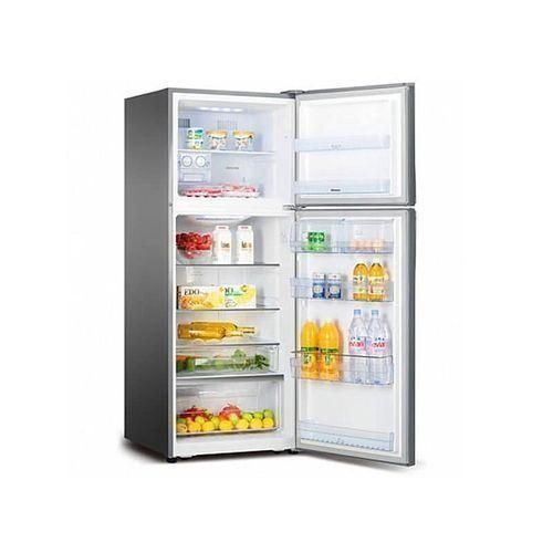 Hisense 160L Double Door Refrigerator (Silver) – Multi-Air Flow, Low Noise & Tempered Glass Shelves