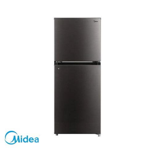Midea 187L Double Door Top Mount Refrigerator (MDRT187) – Low Frost, Big Crisper & Lock (Black)