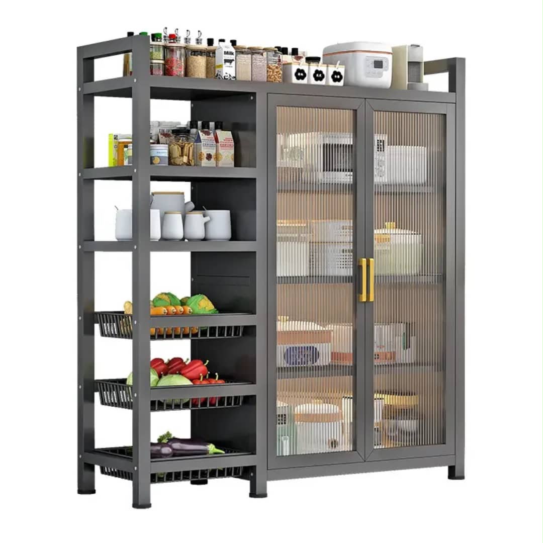 AI Overview Multi-Functional Kitchen Baker's Rack Pantry Cabinet