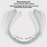 Smart Heated Neck Cervical Massager – USB Rechargeable Electric Pulse Neck & Shoulder Massager with 15 Intensity Levels