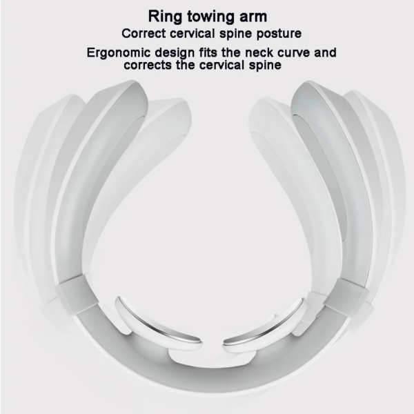 Smart Heated Neck Cervical Massager – USB Rechargeable Electric Pulse Neck & Shoulder Massager with 15 Intensity Levels