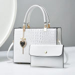 Women's Luxury Crocodile-Pattern Handbag Set (2-Piece)
