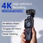 PocketPro X75 4K AI Gimbal Camera – 75MP Smart Vlogging Camera with Auto Face Tracking