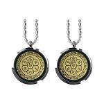 Gold Quantum Scalar Necklace Shungite Emf-protection Jewelry Quantum Energy Pendant