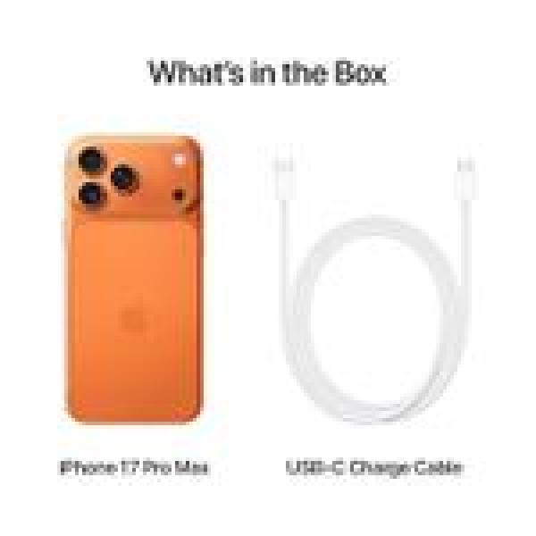 Apple iPhone 17 Pro Max, 6.9", 256GB Cosmic Orange