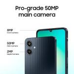 Samsung Galaxy A06, 6.7", 64GB + 4GB RAM (Dual SIM), 5000mAh, Black(2YRs WRTY)