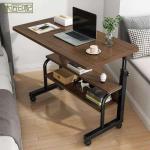 Adjustable Height Mobile Laptop Table with Wheels – Portable Desk for Bed & Sofa