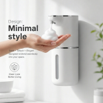Automatic Soap Dispenser – 0.25s Rapid Infrared Sensor, USB Rechargeable & Drill-Free Wall Mount
