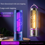 Portable UV Mosquito Killer Lamp – 3000V Stainless-Steel Electric Bug Zapper for Tabletop or Hanging Use