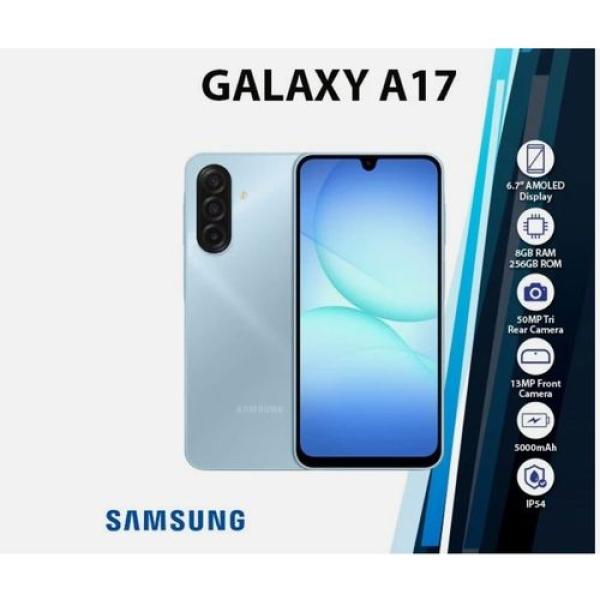Samsung Galaxy A17 5G Dual SIM Smartphone, 6.7-Inch Super AMOLED 90Hz Display, 4GB RAM, 128GB Storage, 50MP OIS Triple Camera, 5000mAh Battery