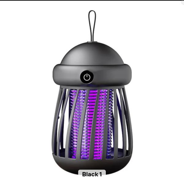 Portable UV Mosquito Killer Lamp – 3000V Stainless-Steel Electric Bug Zapper for Tabletop or Hanging Use