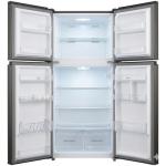 Midea 187L Double Door Top Mount Refrigerator (MDRT187) – Low Frost, Big Crisper & Lock (Black)