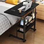 Adjustable Height Mobile Laptop Table with Wheels – Portable Desk for Bed & Sofa
