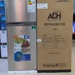 ADH 140L Double Door Top Freezer Refrigerator (Inox) – Energy Efficient, Manual Defrost