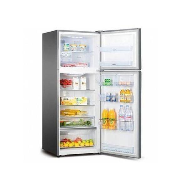 Hisense 160L Double Door Refrigerator (Silver) – Multi-Air Flow, Low Noise & Tempered Glass Shelves