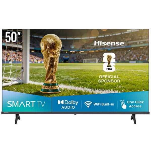 Hisense 50" UHD LED Smart TV (50A4Q) – Smart Streaming, Slim Bezel &
