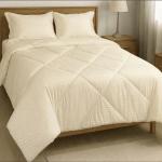 4piece Egyptian duvets (5by6 and 6by6) -2 pillowcases  - ⁠1 bedsheet  - ⁠1 duvet   Colors; Pink, White, Grey, Blue, Maroon, Green and Cream.