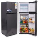 SPJ 149L Double Door Refrigerator (RF-GRY149C) – Dark Grey, A+ Energy Rating & Smart Cooling