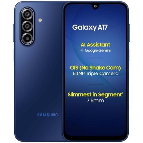 Samsung Galaxy A17 5G Dual SIM Smartphone, 6.7-Inch Super AMOLED 90Hz Display, 4GB RAM, 128GB Storage, 50MP OIS Triple Camera, 5000mAh Battery