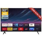 Roch 32 Inch Smart Android Frameless HD LED TV With Free To Air - Black