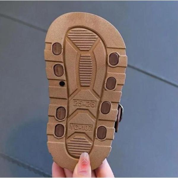 Children Sandals Boys Girls Soft Bottom Simple Solid Color Shoes