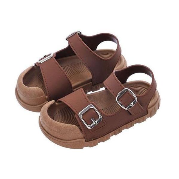 Children Sandals Boys Girls Soft Bottom Simple Solid Color Shoes