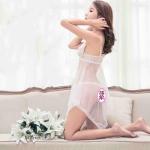 MIDNIGHT'S BOMB Lace Mesh Suspender Sexy Pajamas