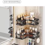 5-Piece triangular rack bathroom non-punching shower room basket toilet finishing storage shelf