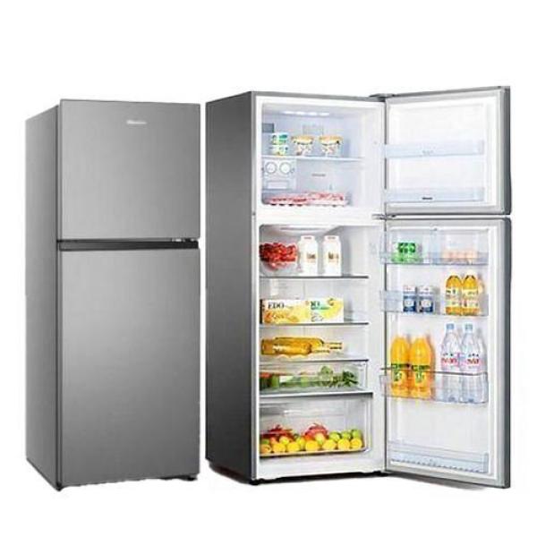 Hisense 160L Double Door Refrigerator (Silver) – Multi-Air Flow, Low Noise & Tempered Glass Shelves