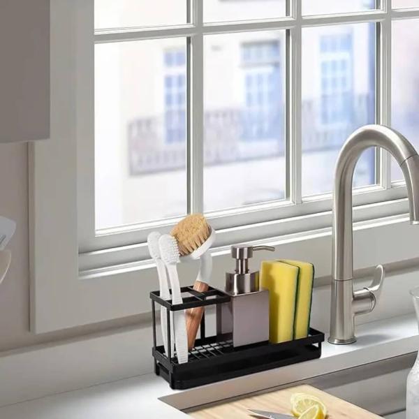 Multi-Slot Bathroom Toothbrush Organizer Caddy with 2 Fluted Mouthwash Cups – Countertop Toothpaste Stand & Vanity Storage Rack